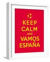 Keep Calm and Vamos Espana-Thomaspajot-Framed Art Print