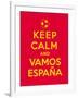 Keep Calm and Vamos Espana-Thomaspajot-Framed Art Print