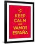 Keep Calm and Vamos Espana-Thomaspajot-Framed Art Print