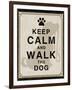 Keep Calm and Walk the Dog-Piper Ballantyne-Framed Art Print