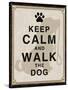 Keep Calm and Walk the Dog-Piper Ballantyne-Stretched Canvas