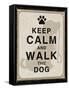 Keep Calm and Walk the Dog-Piper Ballantyne-Framed Stretched Canvas