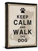 Keep Calm and Walk the Dog-Piper Ballantyne-Stretched Canvas