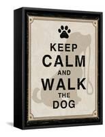 Keep Calm and Walk the Dog-Piper Ballantyne-Framed Stretched Canvas