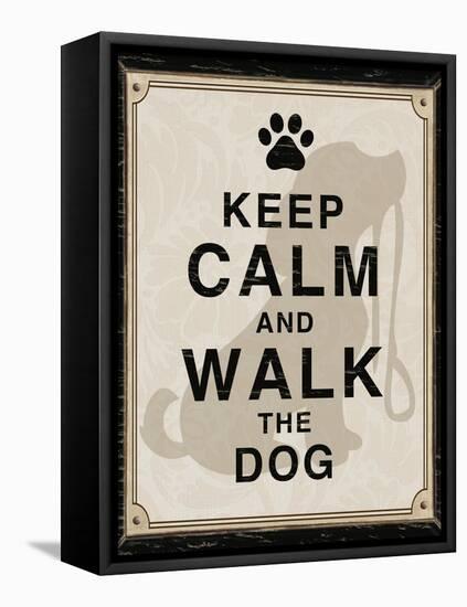 Keep Calm and Walk the Dog-Piper Ballantyne-Framed Stretched Canvas