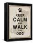 Keep Calm and Walk the Dog-Piper Ballantyne-Framed Stretched Canvas