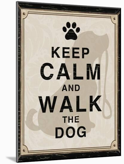 Keep Calm and Walk the Dog-Piper Ballantyne-Mounted Art Print