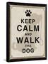 Keep Calm and Walk the Dog-Piper Ballantyne-Framed Stretched Canvas