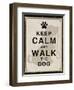 Keep Calm and Walk the Dog-Piper Ballantyne-Framed Art Print