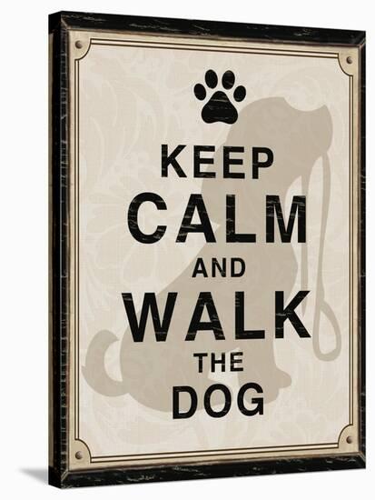 Keep Calm and Walk the Dog-Piper Ballantyne-Stretched Canvas