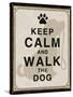 Keep Calm and Walk the Dog-Piper Ballantyne-Stretched Canvas