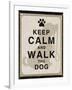 Keep Calm and Walk the Dog-Piper Ballantyne-Framed Art Print