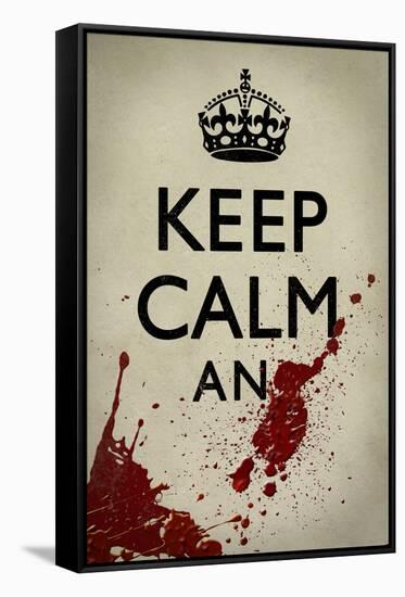 Keep Calm And...-null-Framed Stretched Canvas