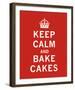 Keep Calm, Bake Cakes-The Vintage Collection-Framed Giclee Print