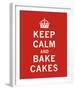 Keep Calm, Bake Cakes-The Vintage Collection-Framed Giclee Print