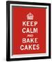 Keep Calm, Bake Cakes-The Vintage Collection-Framed Giclee Print