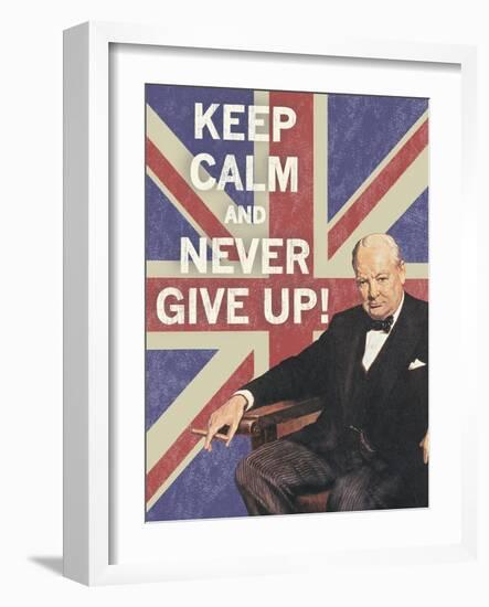 Keep Calm Brit I-The Vintage Collection-Framed Giclee Print