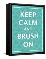Keep Calm & Brush-N. Harbick-Framed Stretched Canvas