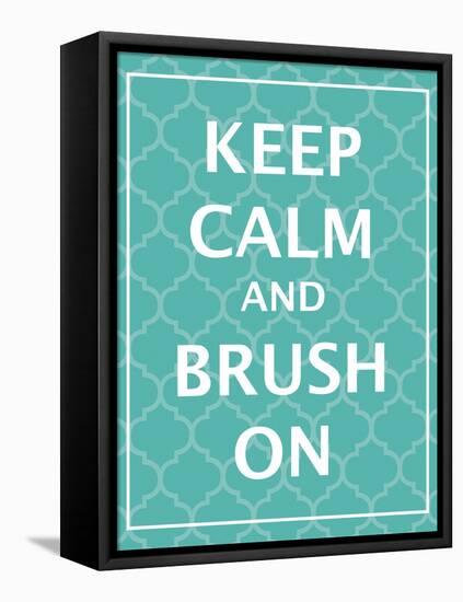 Keep Calm & Brush-N. Harbick-Framed Stretched Canvas