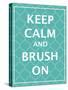 Keep Calm & Brush-N. Harbick-Stretched Canvas