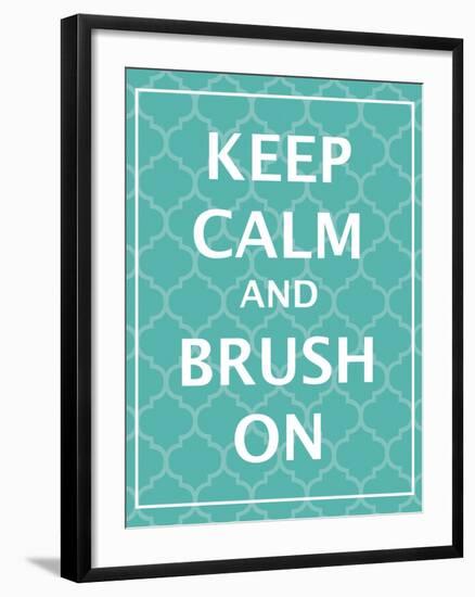 Keep Calm & Brush-N. Harbick-Framed Art Print