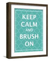 Keep Calm & Brush-N. Harbick-Framed Art Print