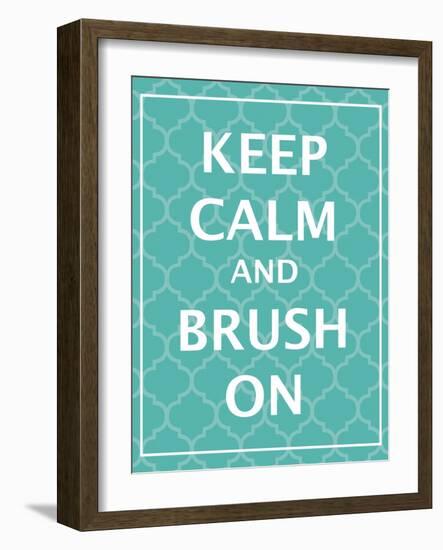 Keep Calm & Brush-N. Harbick-Framed Art Print