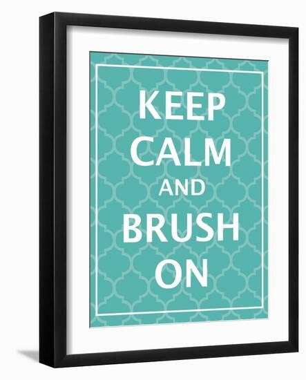 Keep Calm & Brush-N. Harbick-Framed Art Print