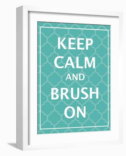 Keep Calm & Brush-N. Harbick-Framed Art Print