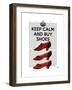 Keep Calm Buy Shoes-Fab Funky-Framed Art Print