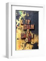 Keep Calm & Carry On-Old Type-null-Framed Art Print