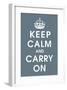 Keep Calm (charcoal)-null-Framed Giclee Print