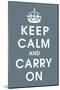 Keep Calm (charcoal)-null-Mounted Giclee Print