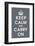 Keep Calm (charcoal)-Vintage Reproduction-Framed Art Print