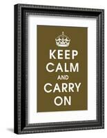 Keep Calm (chocolate)-null-Framed Giclee Print