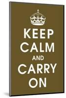 Keep Calm (chocolate)-null-Mounted Giclee Print