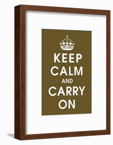 Keep Calm (chocolate)-null-Framed Giclee Print