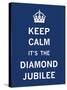 Keep Calm Diamond Jubilee I-The Vintage Collection-Stretched Canvas