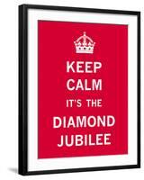 Keep Calm Diamond Jubilee II-The Vintage Collection-Framed Giclee Print