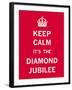 Keep Calm Diamond Jubilee II-The Vintage Collection-Framed Giclee Print