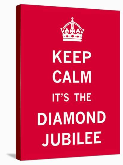 Keep Calm Diamond Jubilee II-The Vintage Collection-Stretched Canvas