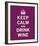 Keep Calm, Drink Wine-The Vintage Collection-Framed Giclee Print