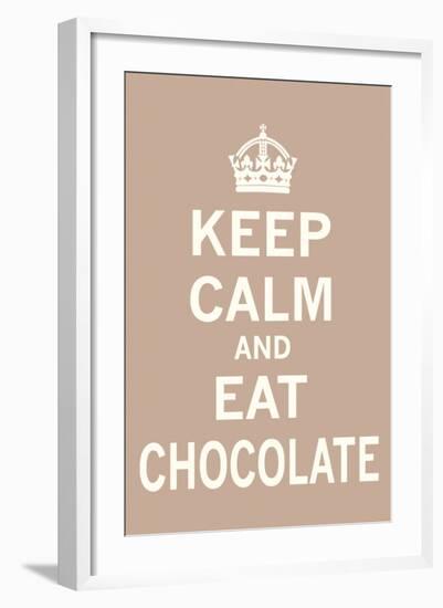 Keep Calm, Eat Chocolate-The Vintage Collection-Framed Art Print