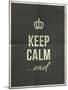 Keep Calm End Quote on Folded in Four Paper Texture-ONiONAstudio-Mounted Art Print