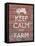 Keep Calm & Farm II-Alonzo Saunders-Framed Stretched Canvas