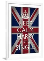 Keep Calm  - Harry is Still Single-null-Framed Art Print