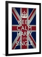 Keep Calm  - Harry is Still Single-null-Framed Art Print