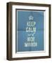 Keep Calm Hide Mirror Quote on Folded in Four Paper Texture-ONiONAstudio-Framed Art Print