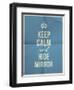 Keep Calm Hide Mirror Quote on Folded in Four Paper Texture-ONiONAstudio-Framed Art Print