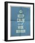 Keep Calm Hide Mirror Quote on Folded in Four Paper Texture-ONiONAstudio-Framed Art Print